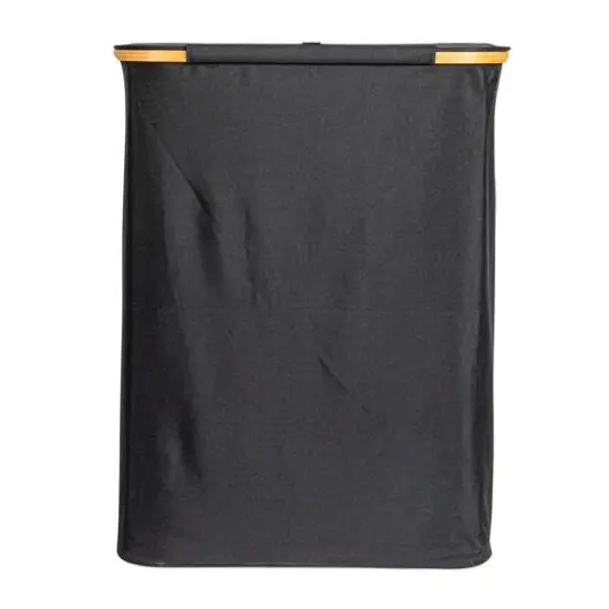 Household Essentials 29" Black Sleek Laundry Hamper with Dual Mesh Liners & Lid {10}