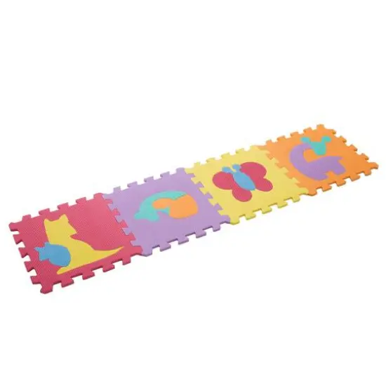 Toy Time Interlocking Foam Tile Play Mat with Animals {6}