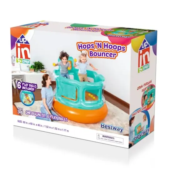 Bestway Up In & Over&trade; Hops 'N Hoops Bouncer Toy {4}