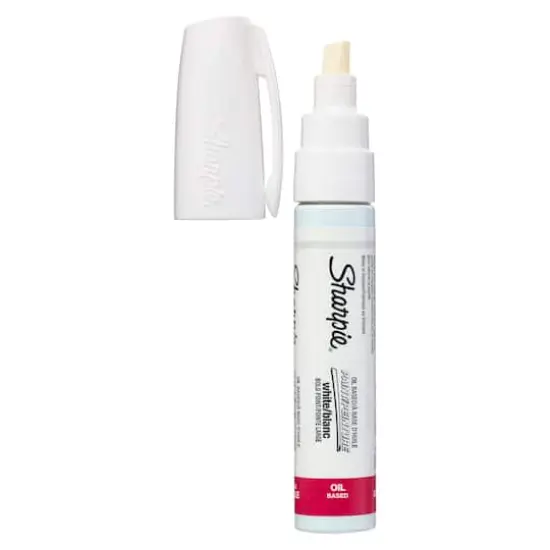 Sharpie&reg; Bold Point Oil-Based Paint Marker, White {1}