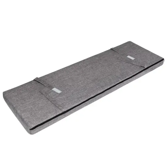 Honey Can Do Farmhouse Gray Entryway Bench with Storage Shelves {8}