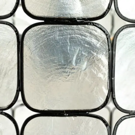 Hello Honey&reg; Emma Capiz Black Finish Pendant Lamp {5}