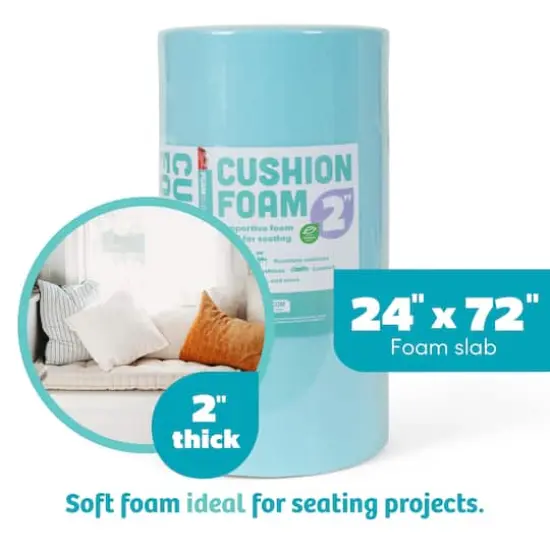 Fairfield&trade; Cushion Foam Slab, 24" x 72" x 2" {3}