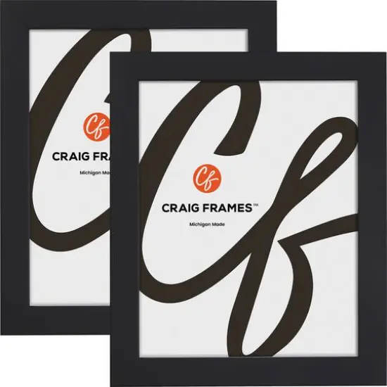 2 Pack Craig Frames Essentials Modern Black Picture Frame {1}