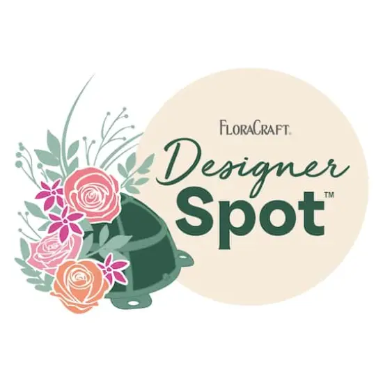 FloraCraft&reg; 2" Green Artesia WetFōM Designer Spot&trade;, 2ct. {12}