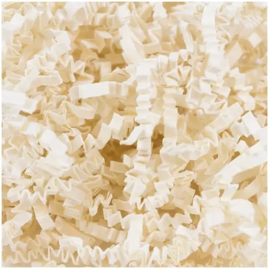 JAM Paper Crinkle Cut Shred Tissue Paper, 2oz. Ivory {4}