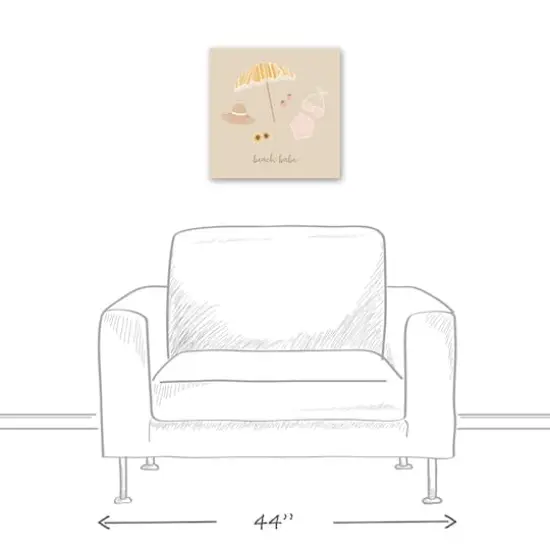 Beach Babe Essentials 16" x 16" Canvas Wall Art {4}