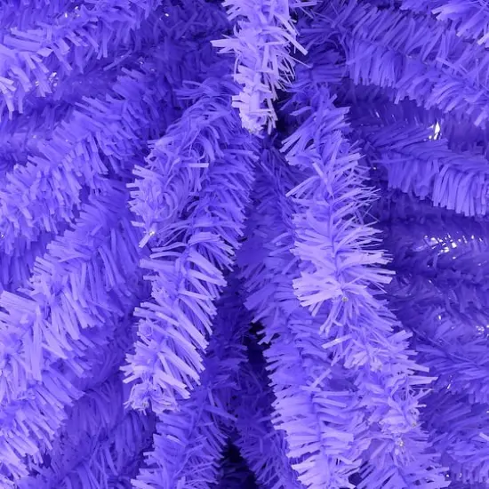 7.5ft. Unlit Lavender Slim Artificial Christmas Tree {4}