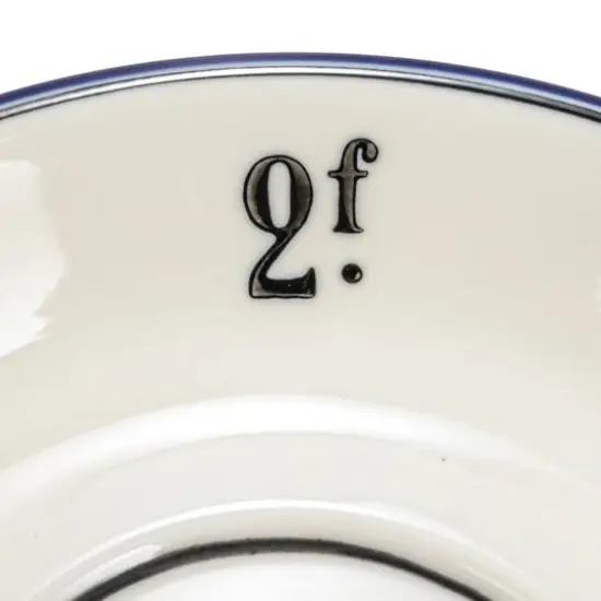 Hello Honey&reg; 6" Factorial Numbers Design Stoneware Plate Set {3}