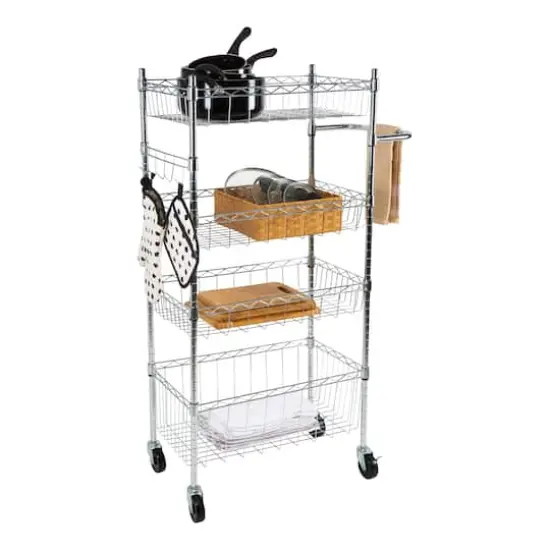 Organize It All 4 Tier Utility Cart {5}