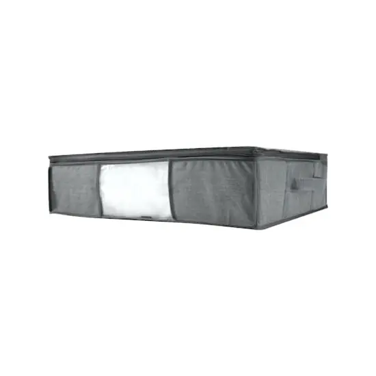 Simplify Heather Gray 2-in-1 Under The Bed Vacuum Storage Bag & Tote {1}
