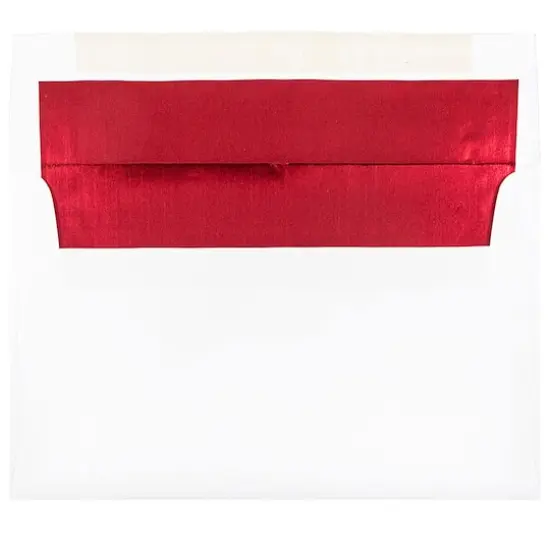 JAM Paper A10 Red Foil Lined Invitation Envelopes 50ct. {1}
