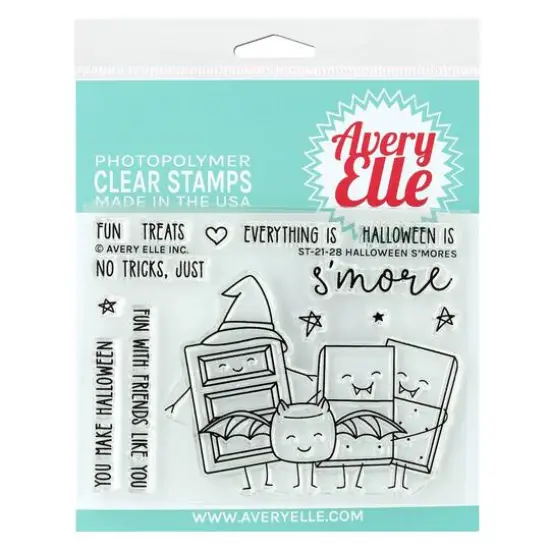 Avery Elle Halloween S'mores Clear Stamp Set {1}
