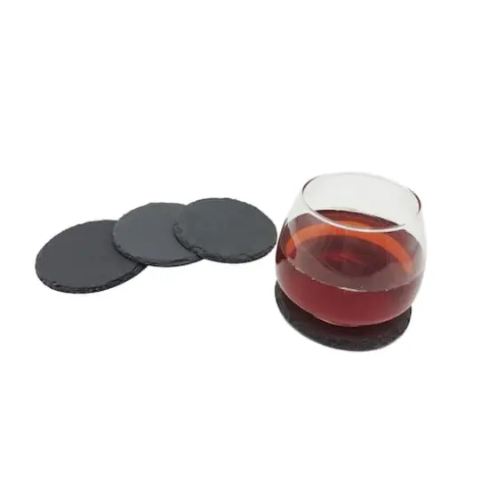 4" Round Slate Coasters, 4ct. by Make Market&reg; {3}