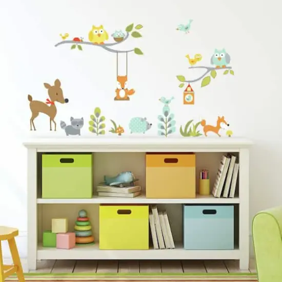 RoomMates Woodland Fox & Friends Peel & Stick Wall Decals {7}