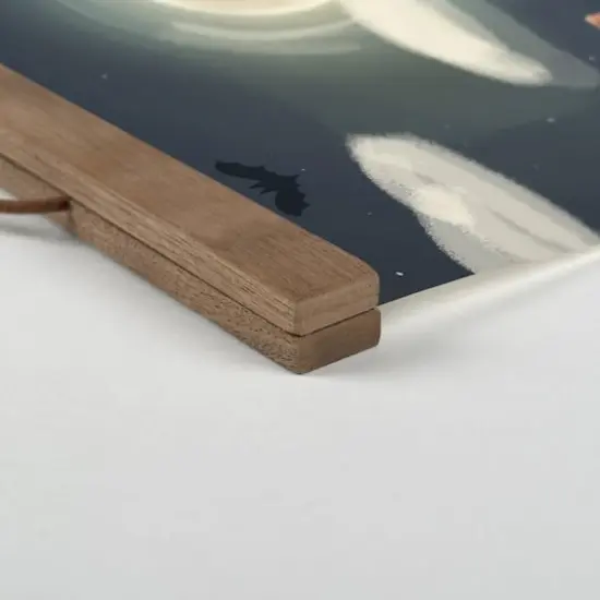 Cowboo Farm 16" x 16" Teak Hanging Canvas {4}