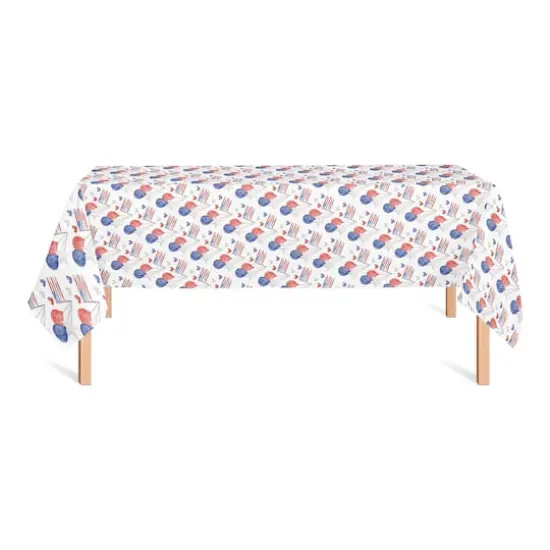 Patriotic Icons Pattern Tablecloth, 58" x 102" {3}