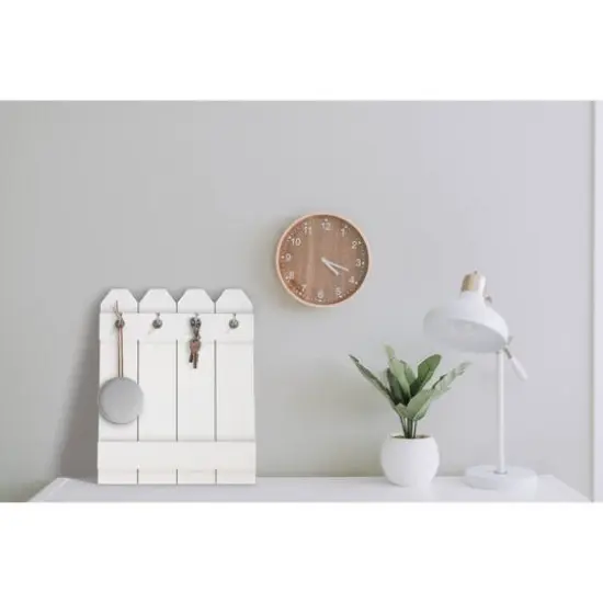 Hampton Art&trade; 12" x 15" White Wood Fence Sign {6}