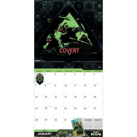 TF Publishing 2024 Call of Duty Wall Calendar {4}