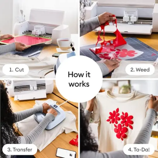 Cricut&reg; Puff Iron-On Heat Transfer Vinyl Red {6}