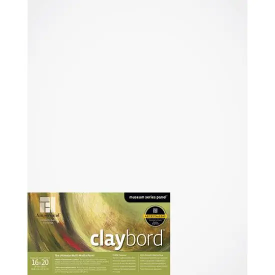 Ampersand&trade; Claybord&trade; Museum Series Cradled 1.5" Multi-Media Panel {1}