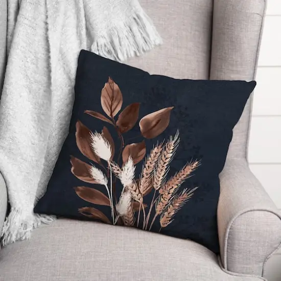 18" Autumn Botanicals Indoor/Outdoor Pillow {3}