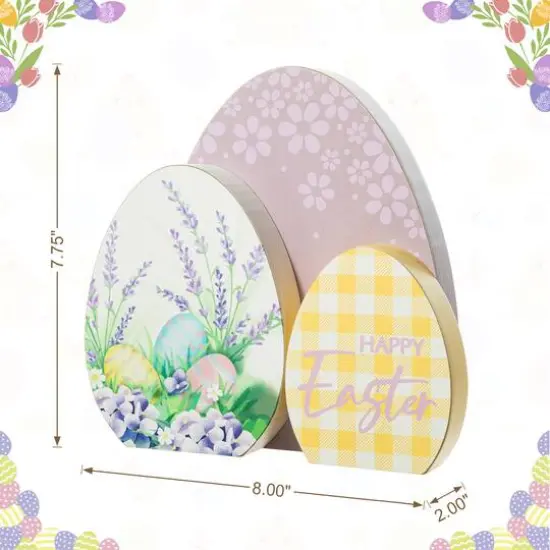 Glitzhome&reg; 8" Easter Eggs Table D&eacute;cor {8}