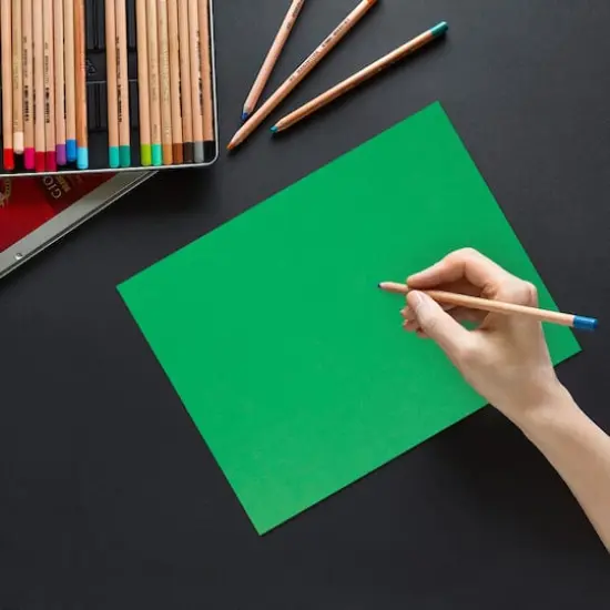 JAM Paper Recycled 8.5" x 11" 65lb. Cover Cardstock Pack, 250 Sheets Green {4}