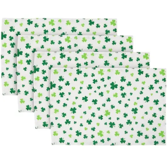 18" Shamrock Printed St. Patrick's Day Placemats, 4ct. {1}