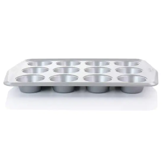Martha Stewart Gray 12 Cup Nonstick Carbon Steel Muffin Pan {4}