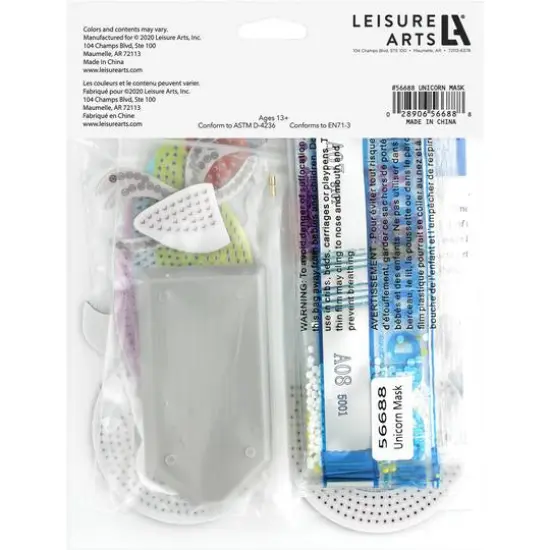 Diamond Art Unicorn Costume Foam Mask Kit {3}