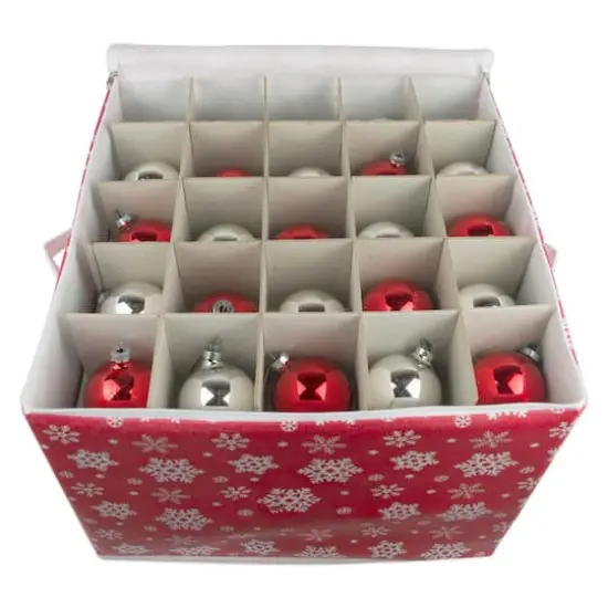 DII&reg; Snowflake Print Large Ornament Storage {6}
