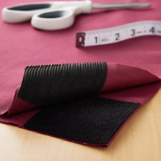 VELCRO® Brand Sticky Back for Fabrics Black Rectangle Fastener {3}