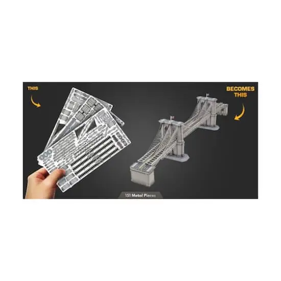 Metal Earth Premium Series 3D Metal Model Kit - Brooklyn Bridge {12}