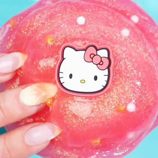 Hello Kitty® SlimyGloop® 8oz. Red & White Cotton Candy Scented Slime {3}
