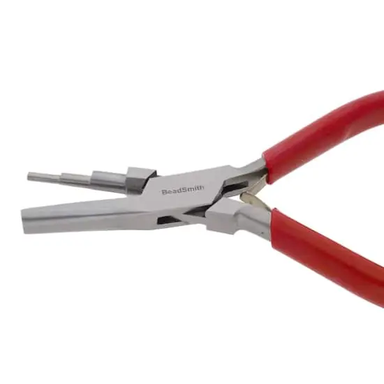 Beadsmith&reg; Red Handle 3 Step Round & Hollow Plier {5}