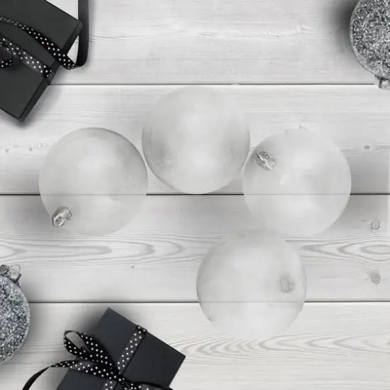 32ct. Clear Shatterproof Shiny Christmas Ball Ornaments {5}