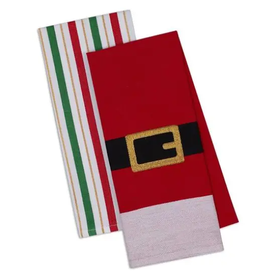 DII&reg; Santa Belt Dishtowel Set {1}