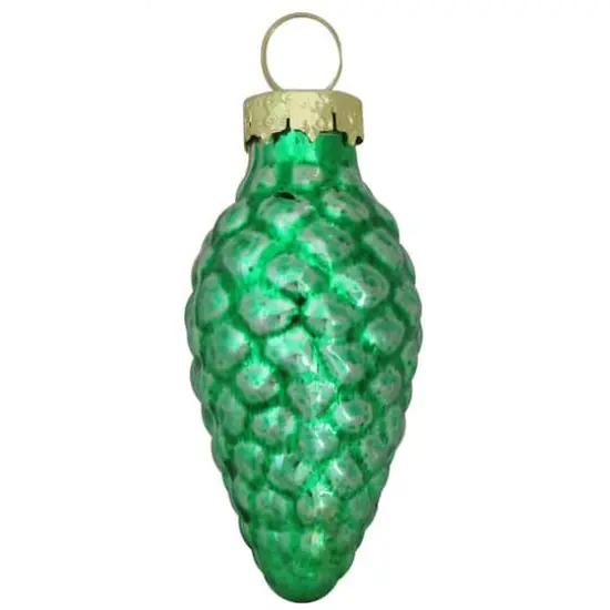Whitehurst 56ct. 2" Matte Green Glass Pinecone Ornaments {1}