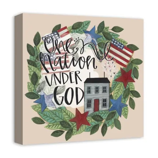 One Nation Under God Canvas Wall Art {5}