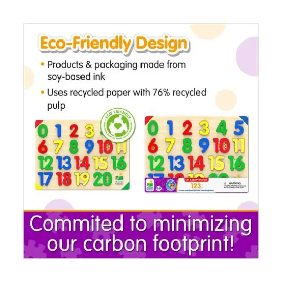 Lift & Learn Puzzle - 123: 21 Pcs {7}