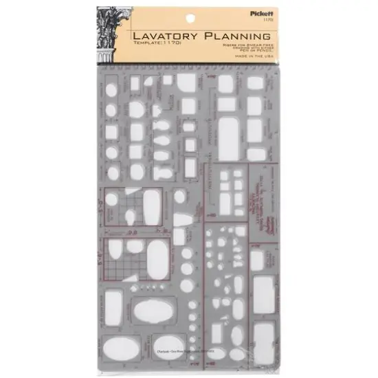 Pickett&reg; Lavatory Planning Inking Template {1}