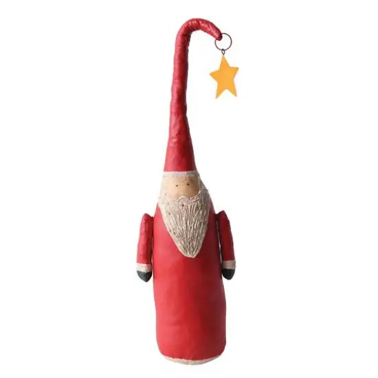 Hello Honey&reg; 18" Hand-Painted Canvas Santa with Star Decoration {1}
