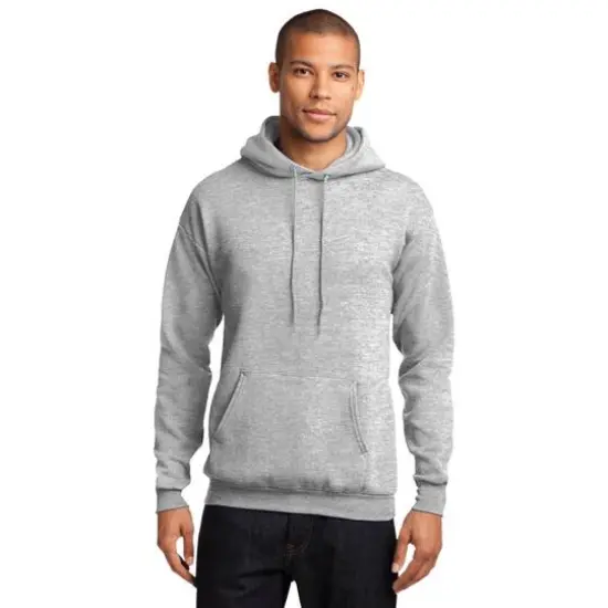 Port & Company&reg; Neutrals Core Fleece Pullover Hooded Sweatshirt Ash {4}