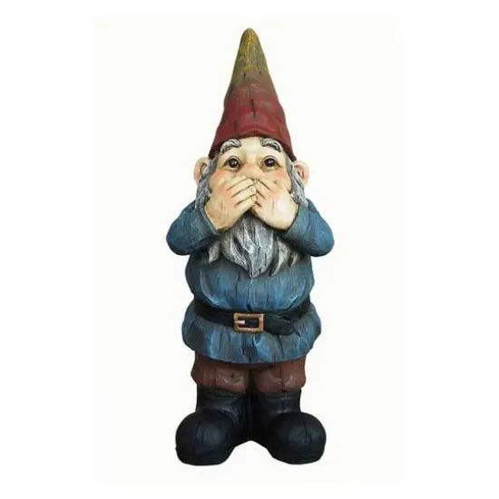 Santa's Workshop 18.7'' Speak No Evil Gnome Accent {1}