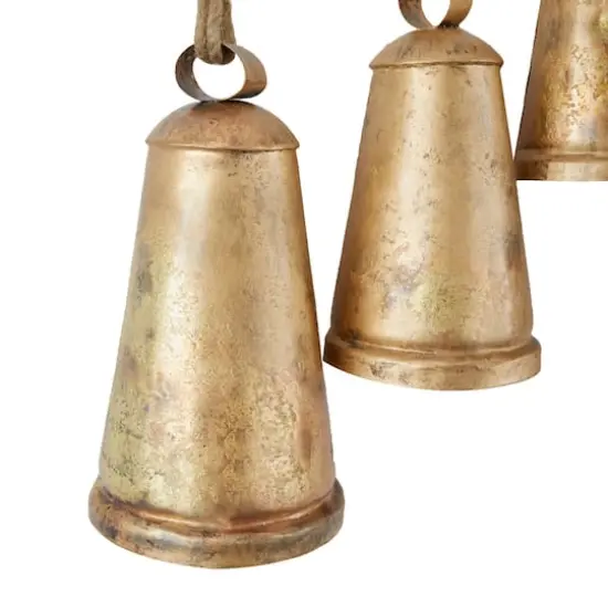 Brass Metal Bohemian Decorative Cow Bell, 48" x 5" x 28" {5}