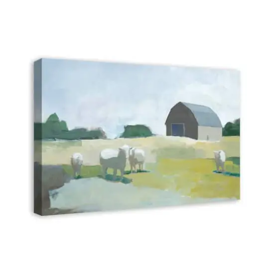Barn Cows 20" x 30" Canvas Wall Art {3}