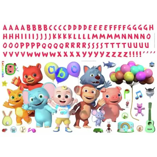 RoomMates Cocomelon Peel & Stick Giant Wall Decals {1}