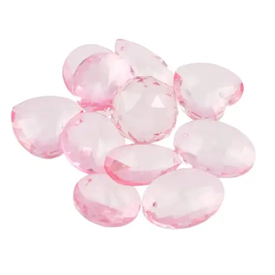 Faceted Glass Rhinestone Pendant Bead Mix by Bead Landing&trade; Pink {1}
