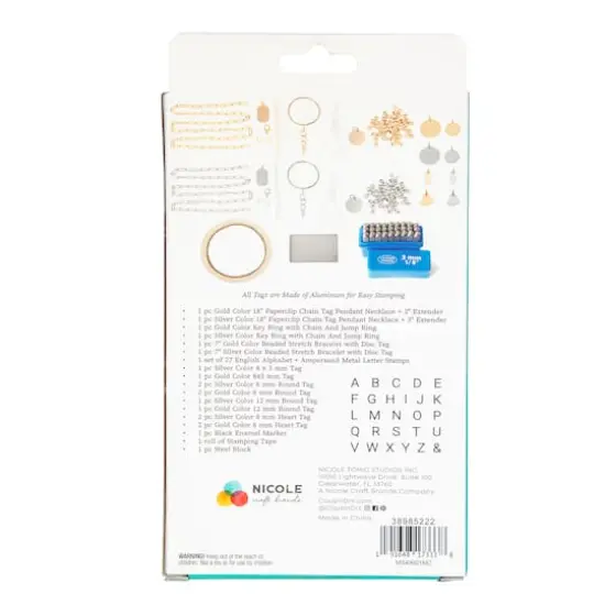 CousinDIY Stamp & Go Jewelry Metal Jewelry Stamping Kit {4}